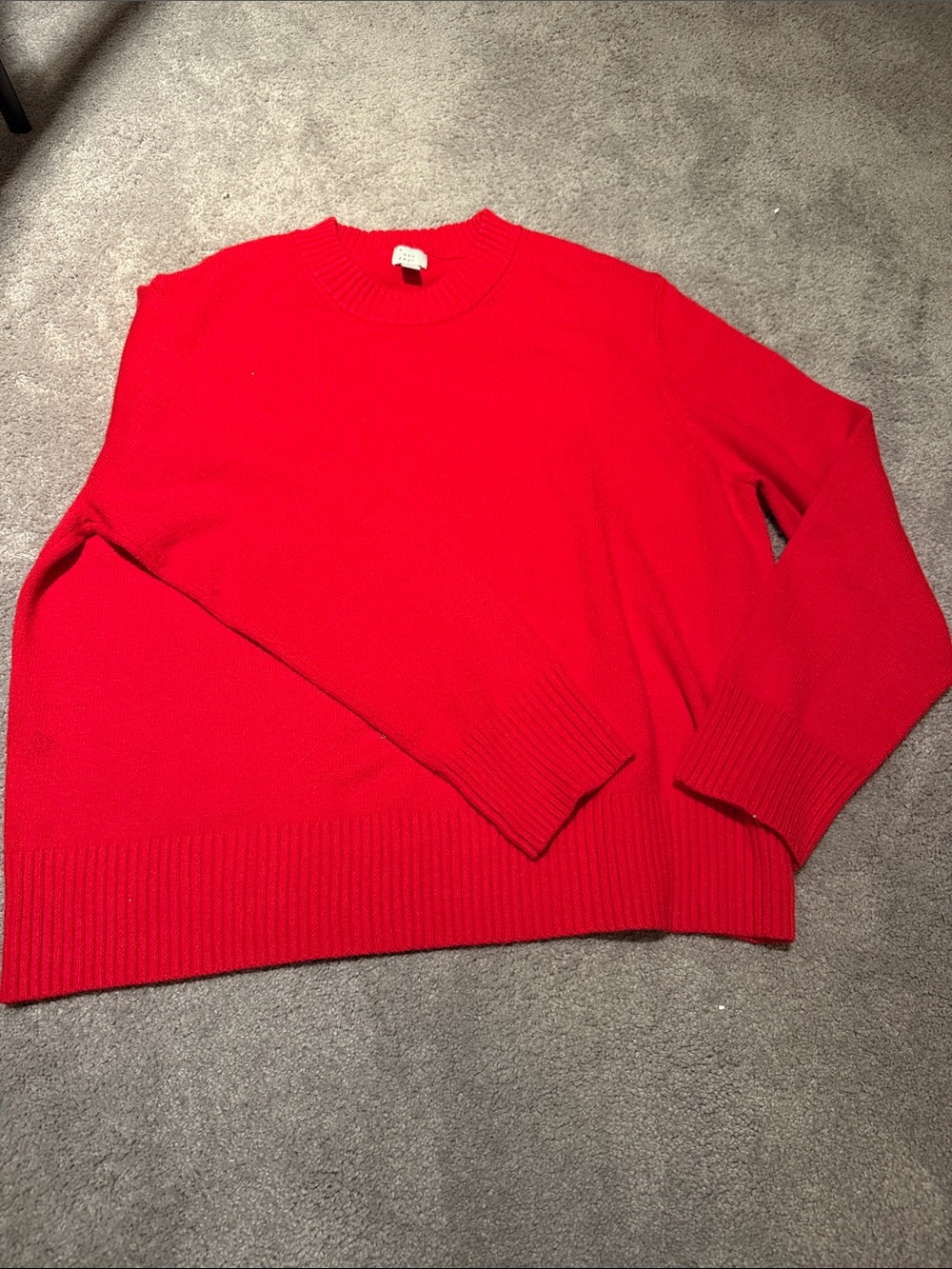 a new day Bright Red Crewneck Sweater